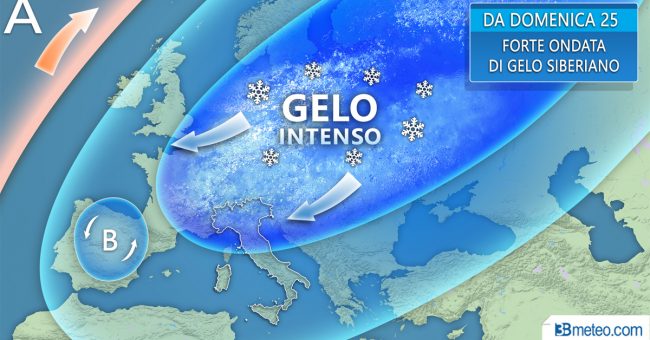 Ondata di freddo record in arrivo neve fino in Pianura