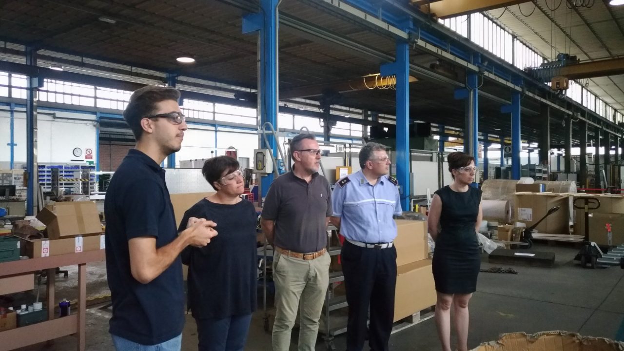 Sindaco Casanova visita l’azienda BWPapersystems
