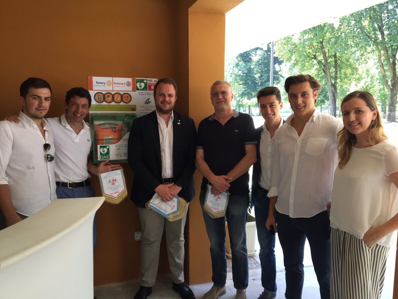 Defibrillatore alle Colonie Padane