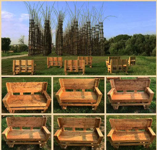 Panchine alla Cattedrale Vegetale: il regalo per il compleanno di Lodi