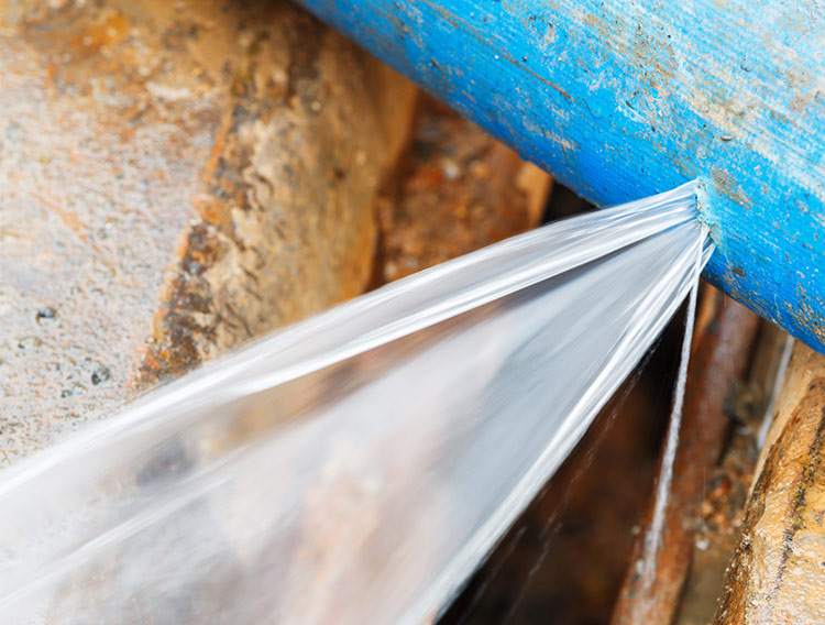 Perdite d’acqua dalle tubature di alcuni palazzi popolari di Melegnano