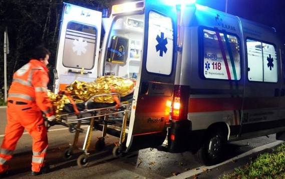 Caduta accidentale a Casalpusterlengo SIRENE DI NOTTE