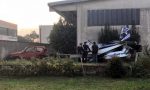 Ultraleggero caduto nel giardino di un’azienda nel Bresciano