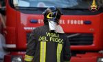 Camion-frigo prende fuoco a Cavacurta, salvo il conducente