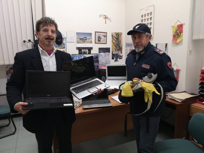 Trovati i computer rubati alla scuola media di Lodi Vecchio, erano a Treviglio