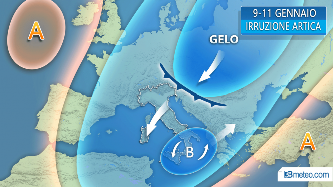 Ancora freddo artico e neve (ma solo al Sud) PREVISIONI METEO