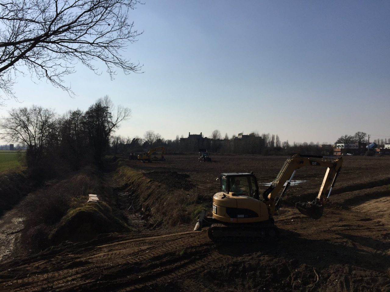 Ciclopedonale Università-Lodi inizio lavori FOTO