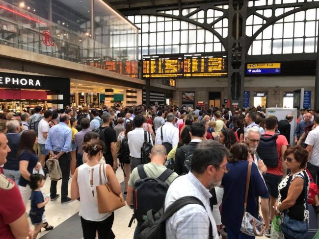 Guasto ai sistemi informatici: linee ferroviarie nel caos