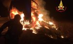 A1 maxi incendio: a fuoco un tir nella notte FOTO