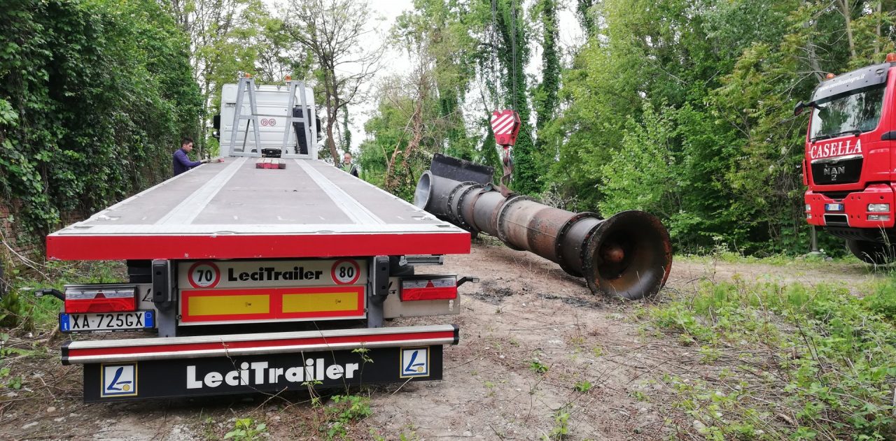 Smontaggio (e futura reinstallazione) pompe idrovore sull’Adda