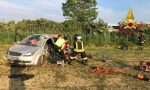 Esce di strada e finisce in un campo, 24enne incastrato FOTO