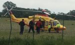 Operaio schiacciato in un’azienda, atterra l’elisoccorso FOTO