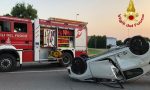 Auto ribaltata a Codogno, 21enne elitrasportata a Varese