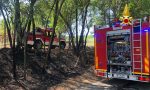 Vigneto in fiamme, spento grazie all'intervento dei Vigili del Fuoco