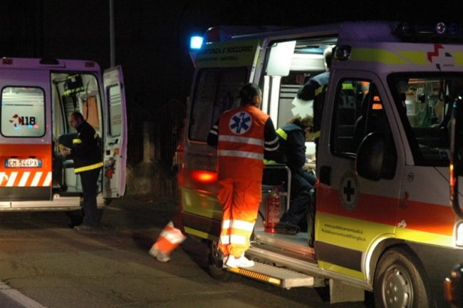 Scontro di gioco, due giovani in ospedale SIRENE DI NOTTE