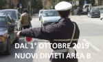 Dal 1 ottobre nuovi divieti alla circolazione in Area B