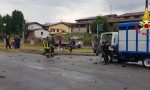 Schianto tra furgoni, 56enne elitrasportato al San Matteo