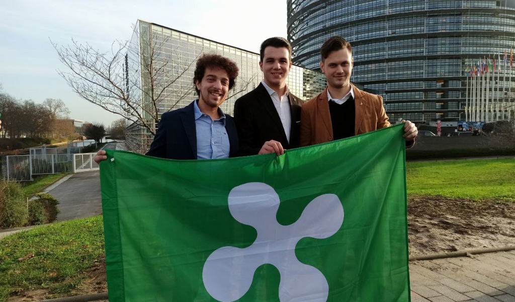 Delegazione di Giovani Lega del Lodigiano a Strasburgo contro il Mes