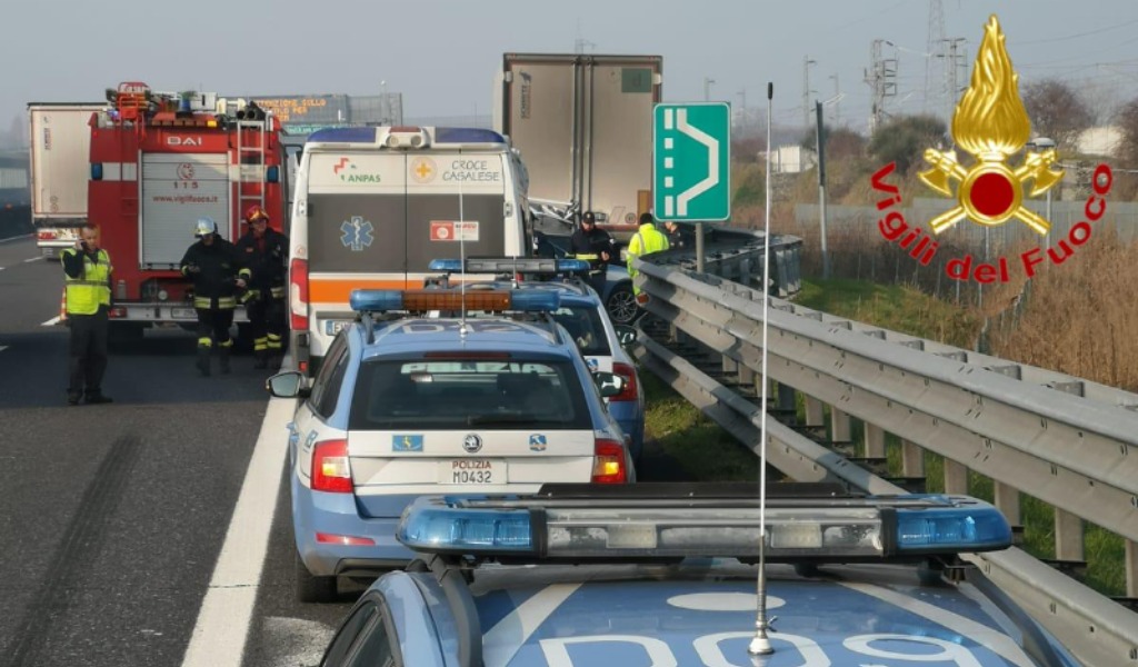 Schianto sull’autostrada A1 a Pieve Fissiraga: due morti