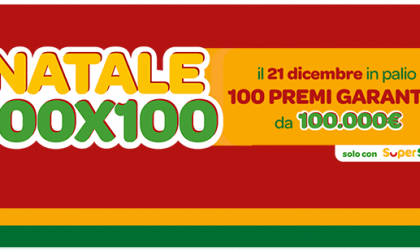 “Natale 100×100” di SuperEnalotto SuperStar: assegnati 100 premi da 100 mila euro, uno a Lodi