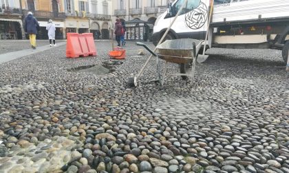 Pavimentazione piazza della Vittoria: partiti i lavori di manutenzione FOTO
