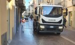 Sanificate le strade del centro cittadino di Lodi