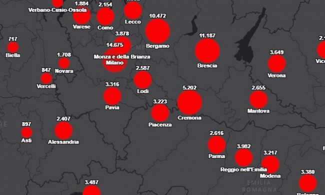 Rapporto tra residenti e contagiati: Lodi seconda provincia più colpita dal Coronavirus