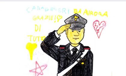 Solidarietà ai Carabinieri Codogno: il disegno di Aurora