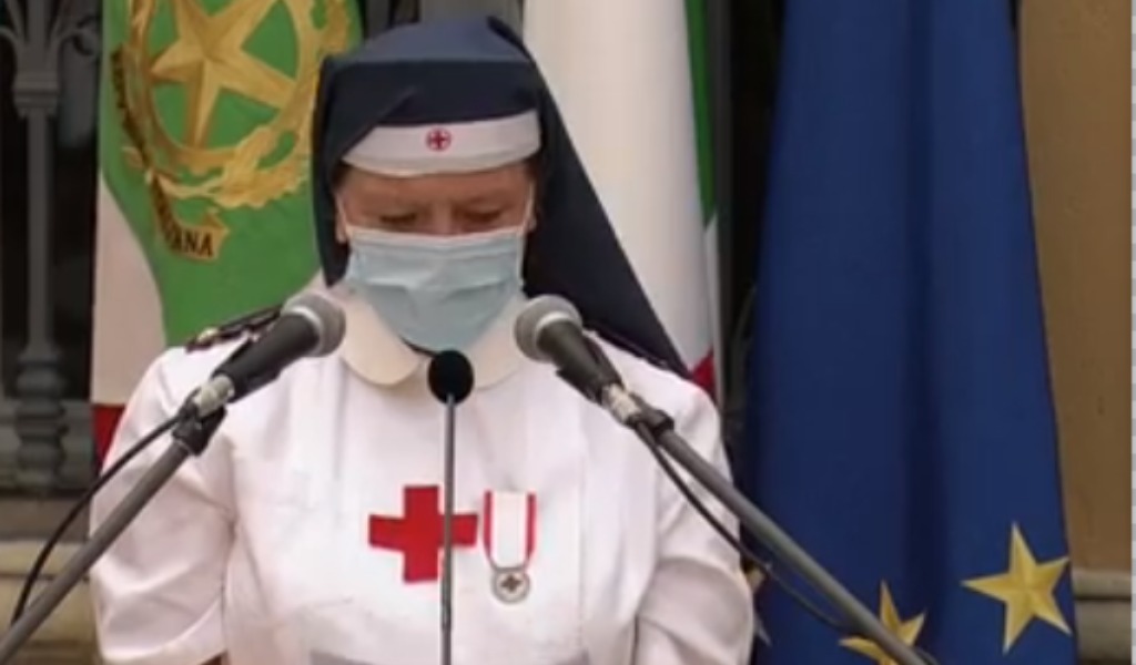 Mattarella a Codogno: l’infermiera legge con voce rotta la propria lettera al Presidente