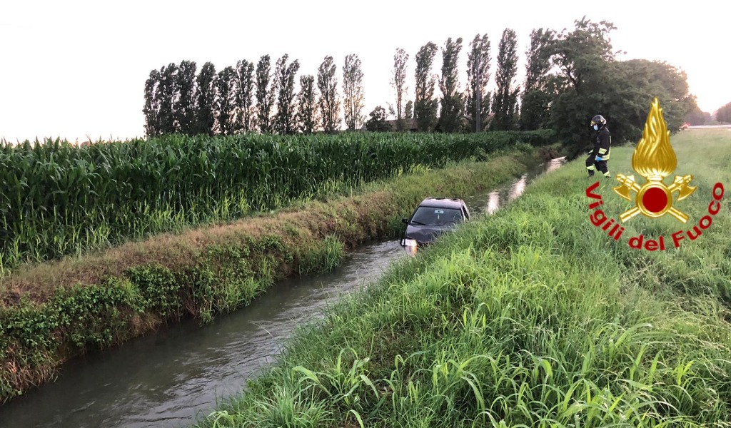 Perdono Il Controllo Dell Auto E Finiscono Nel Canale Pieno D Acqua Paura Per Due Ragazze