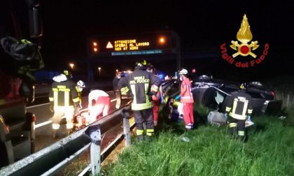 Grave fuori strada sull'A1: quattro persone ferite trasportate in Pronto Soccorso SIRENE DI NOTTE