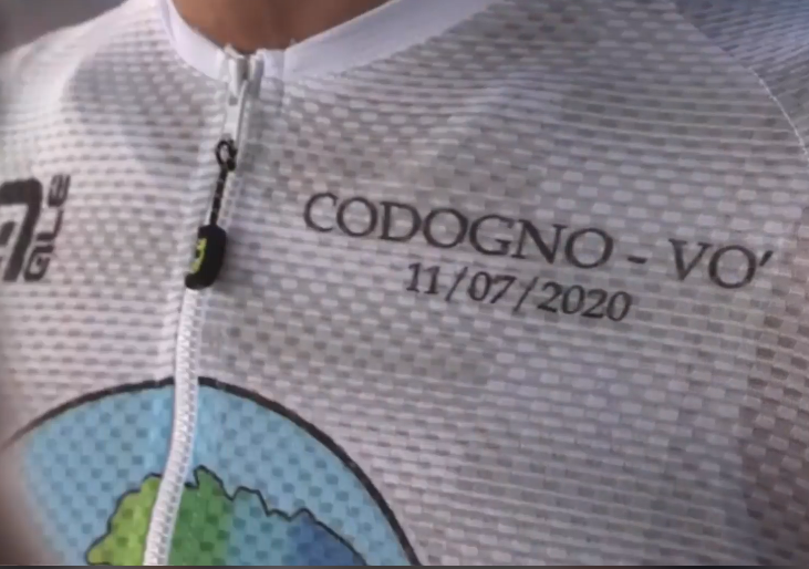 Mitica pedalata da Codogno a Vò Euganeo per le vittime del Covid