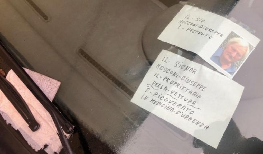 “Il signor Mosconi è deceduto”: nonostante i messaggi piovono multe sull’auto del defunto