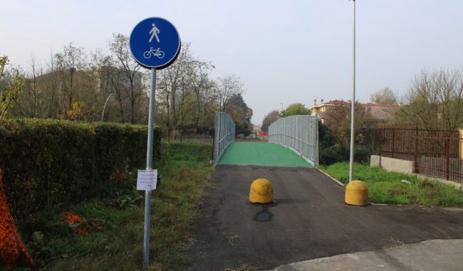 Aperta la passerella ciclopedonale Via Sforza IL VIDEOMESSAGGIO DEL SINDACO