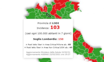 In Lombardia la situazione peggiora ma Lodi resta sotto la soglia critica