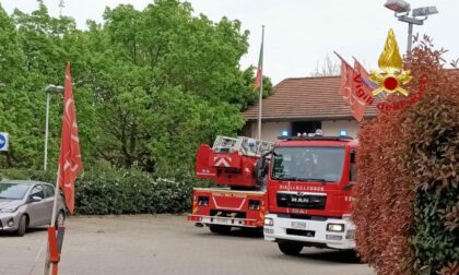 Incendio nella sede della CGIL di Lodi