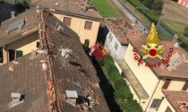 Tromba d'aria nel Lodigiano, diversi tetti distrutti a Corte Palasio