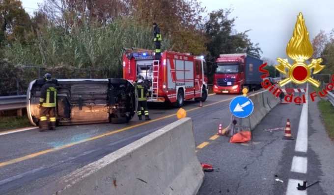 Incidente a Montanaso, due giovani feriti e Statale chiusa in entrambe le direzioni