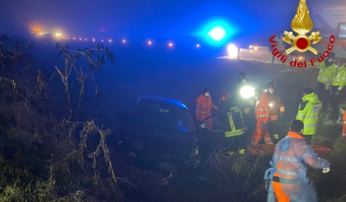 Brutto fuori strada a Borgo San Giovanni, due persone ferite