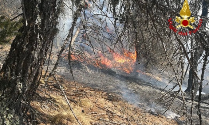 Incendi a raffica: weekend di lavoro per i vigili del fuoco