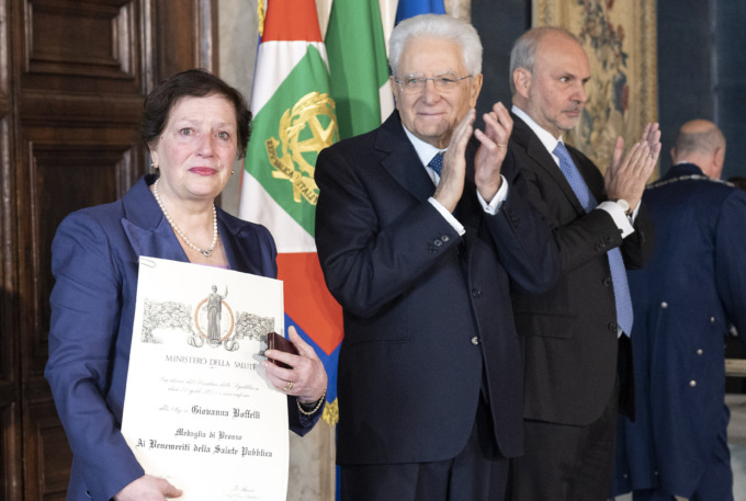 Meriti durante il Covid, Mattarella premia Giovanna Boffelli di Codogno