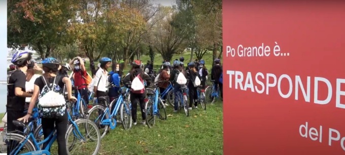 Natura e ritmi lenti: 350 studenti in bici lungo il Po tra Lombardia e Veneto