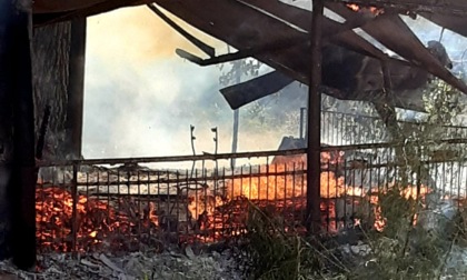 A fuoco il Capanno della Ciagua di Caselle Landi sul Po, si indaga sulla pista dolosa