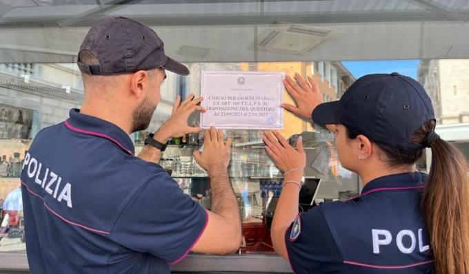 Dopo la rissa il Questore chiude il bar per dieci giorni