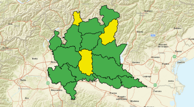 Intense raffiche di vento tra pomeriggio e sera sulla provincia di Lodi