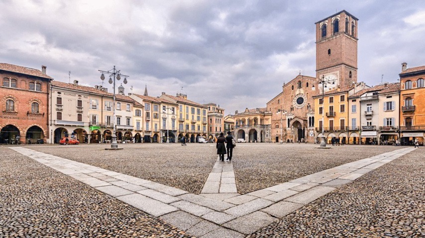 Uno scorcio del centro di Lodi