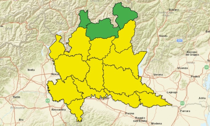 Torna il maltempo in Lombardia, in arrivo nuovi rovesci e temporali: allerta meteo in provincia di Lodi