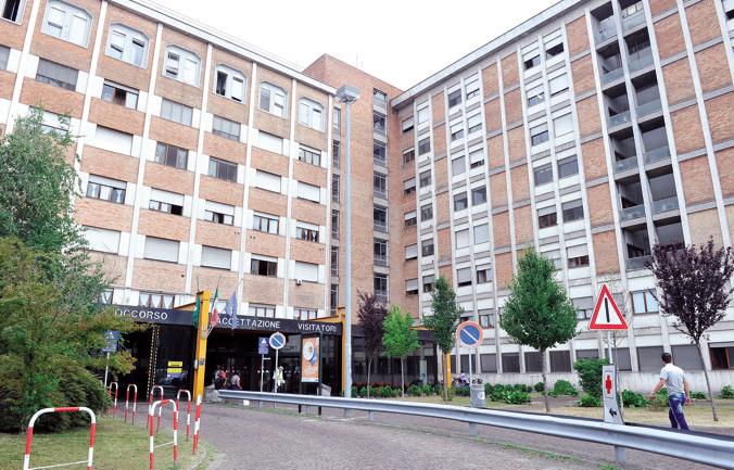 Uno scorcio dell'ospedale di Vizzolo Predabissi