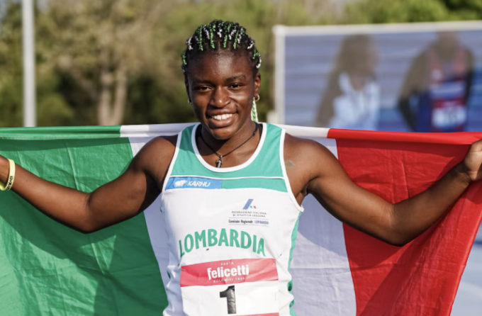 Il futuro dell’atletica è di Sant’Angelo Lodigiano, record europeo per Kelly Doualla sui 60 metri Under 18