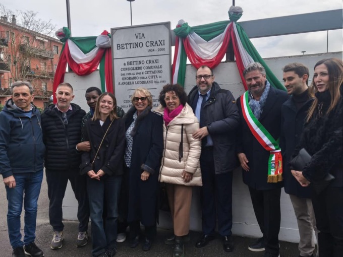 Inaugurazione via Bettino Craxi